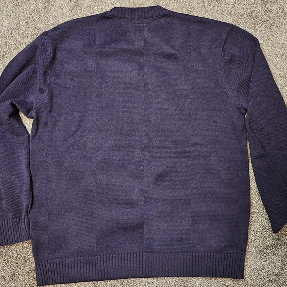FTP FuckThePopulation Bear Knit Sweater Navy Large Brand New - Picture 7 of 7